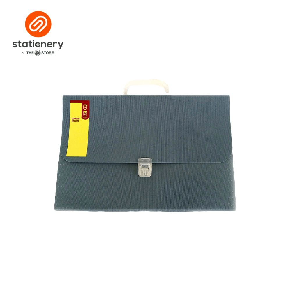 Expanding Document Envelope Vertical Lines Design With Handle 13 Pockets-zoom-4