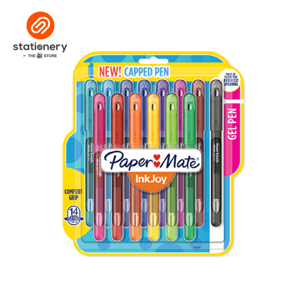 Paper Mate Inkjoy Capped Gel Pens Pack of 14-zoom-2