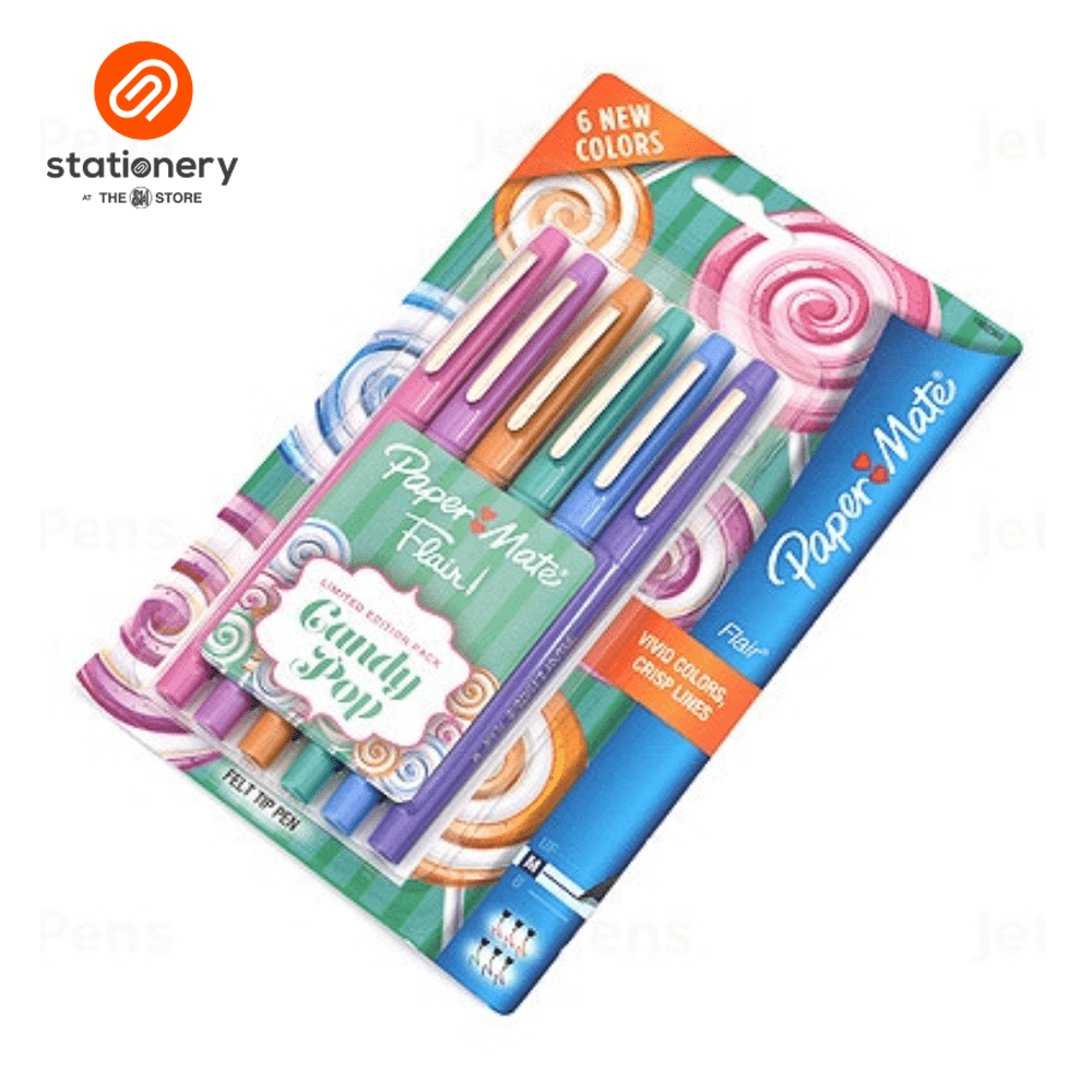 Paper Mate Flair Medium Point Candy Pop 6CT Felt Tip Pen-2