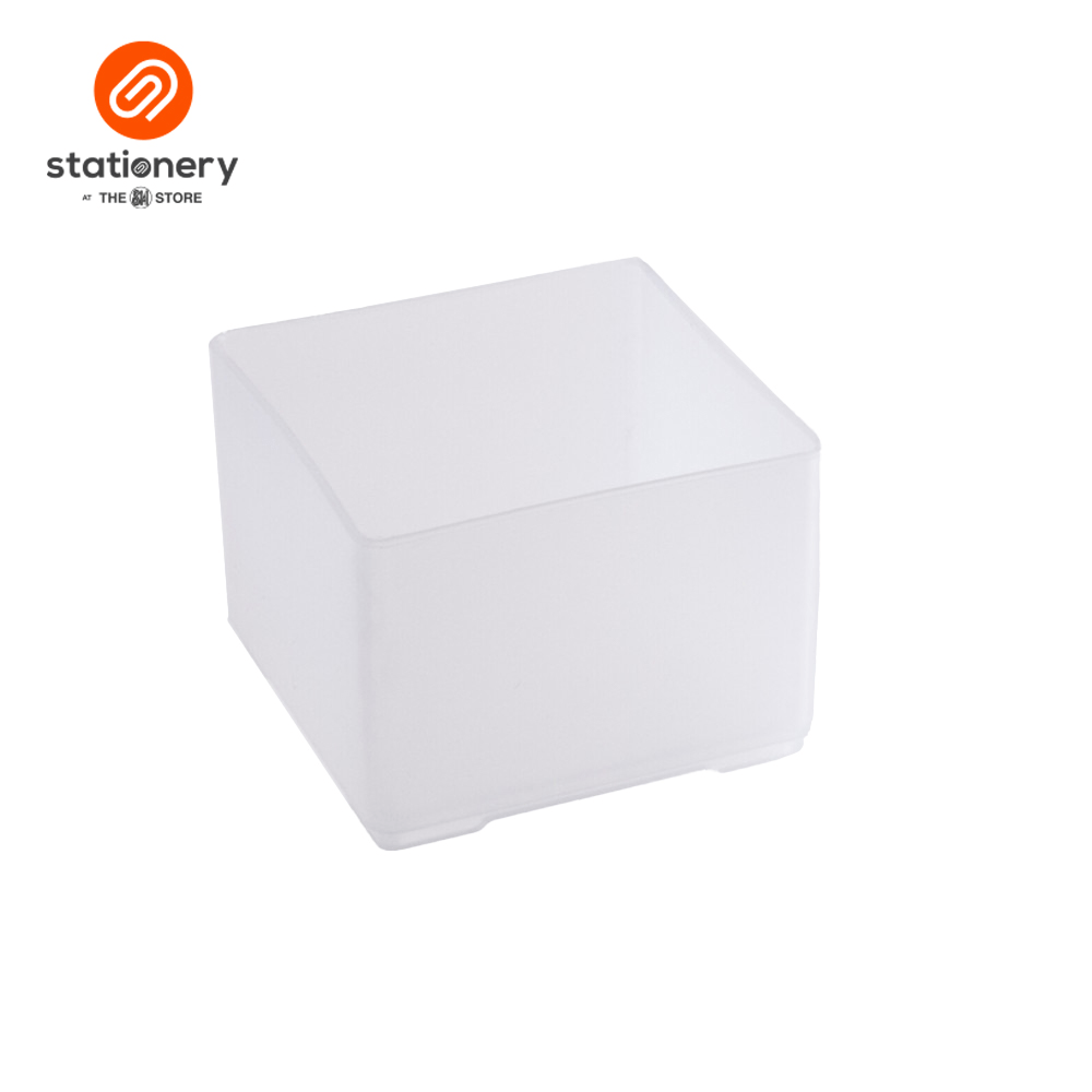 Stackable Organizer Block White 3 x 3 x 2 Inches-1