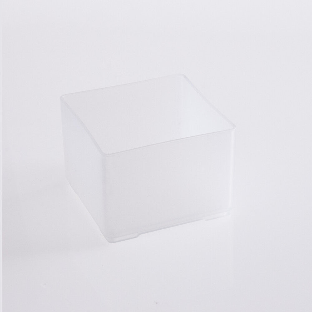 Stackable Organizer Block White 3 x 3 x 2 Inches