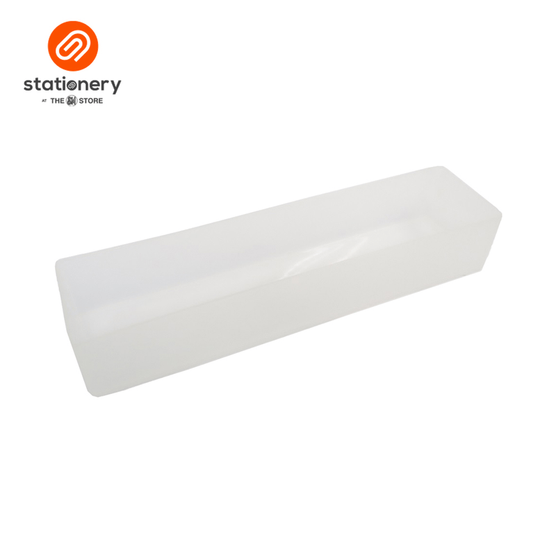 Stackable Organizer Block White 11.8 x 3 x 2 Inches-zoom-