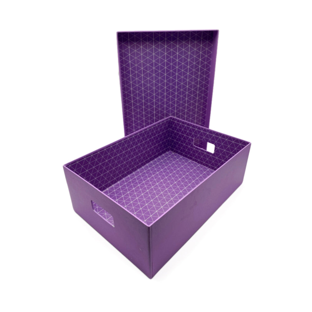 Document Box Geometric Design Violet