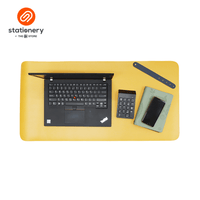 Desktop Leatherpad Dual Side Navy/ Mustard