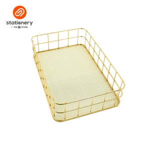 Desk Tray Rectangle Metal Mesh Material