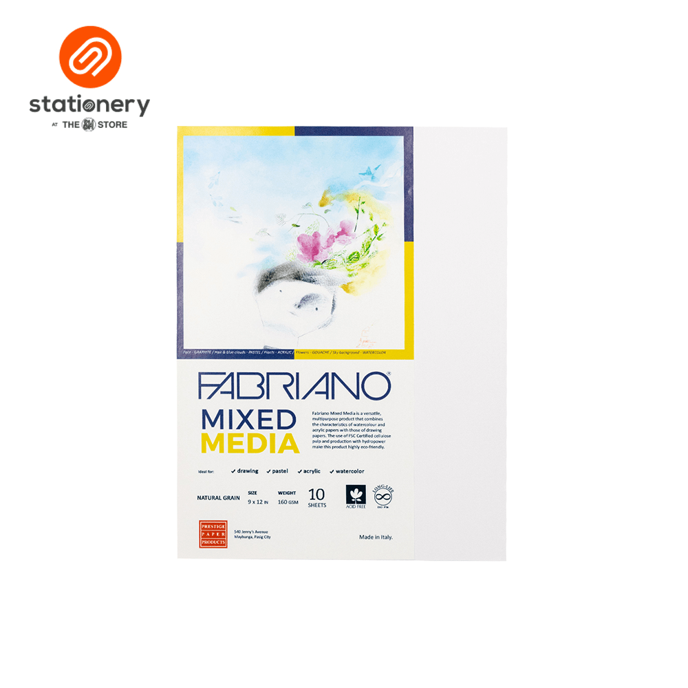 Fabriano Mixed Media Sheets 9X12"-1