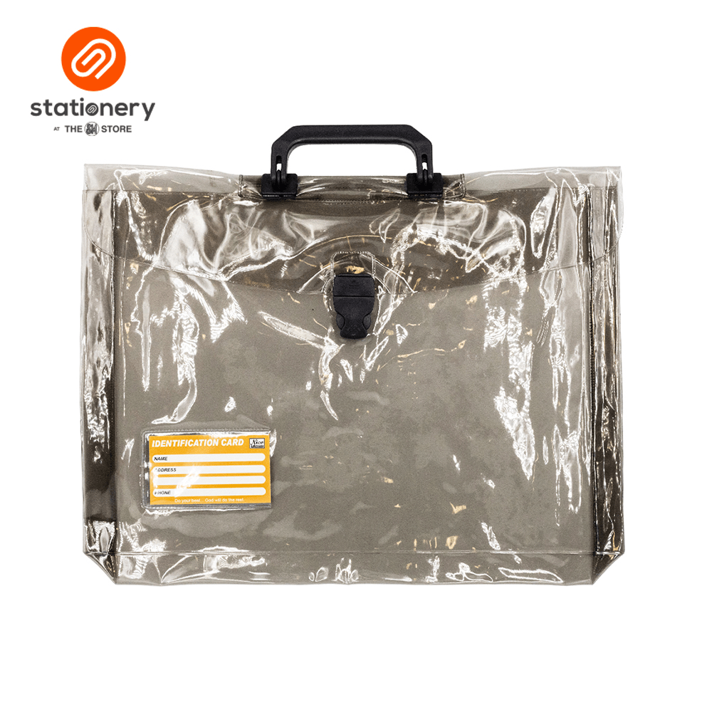 Colored Plastic Expanding Envelope With Push Lock & Handle Long-zoom-1