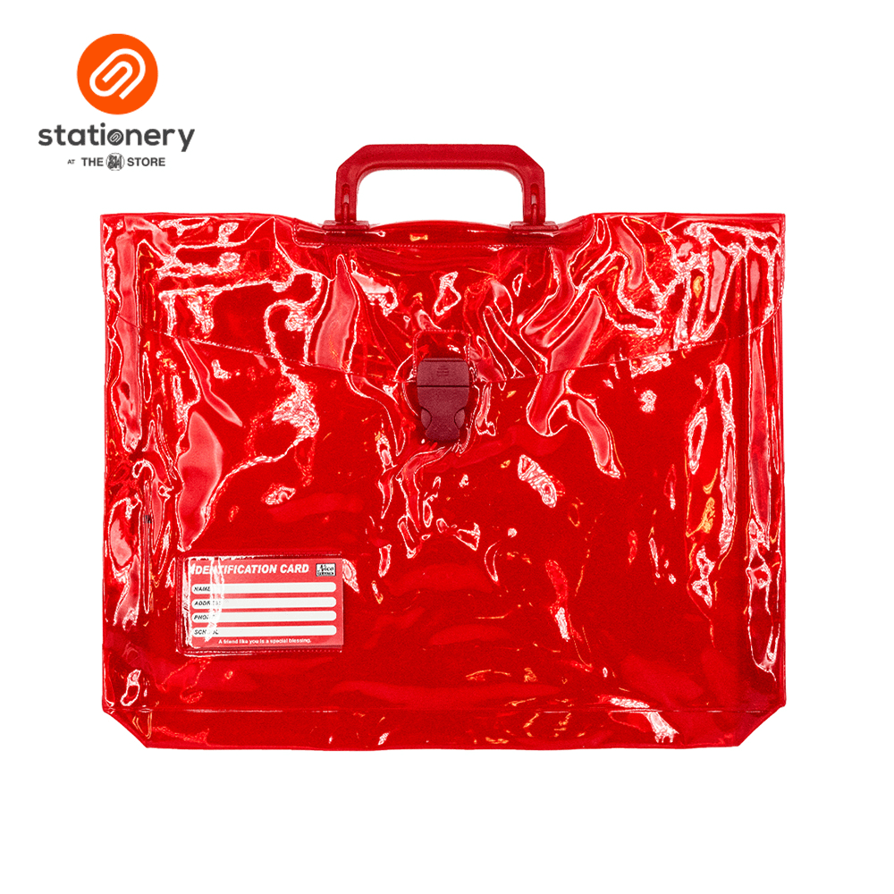 Colored Plastic Expanding Envelope With Push Lock & Handle Long-zoom-2