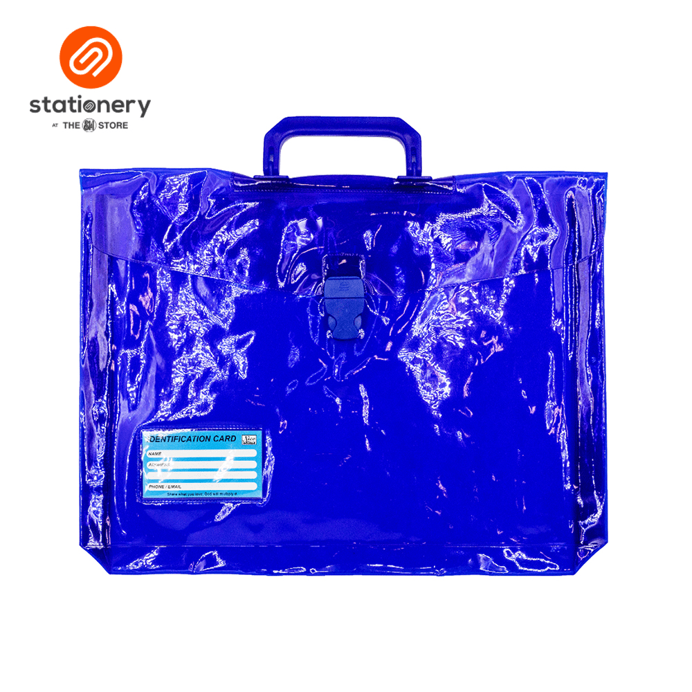 Colored Plastic Expanding Envelope With Push Lock & Handle Long-3