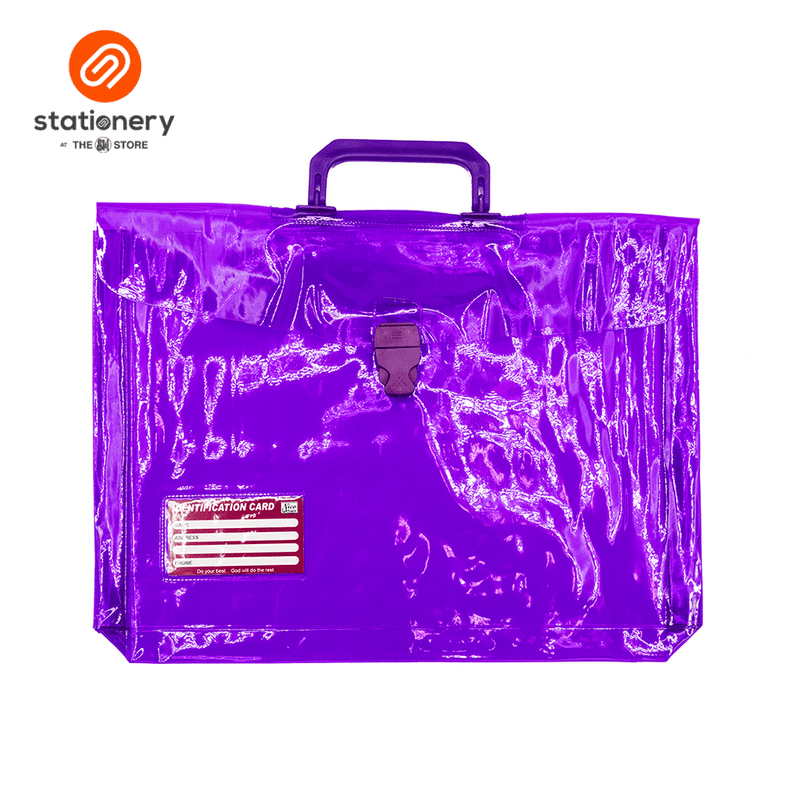 Colored Plastic Expanding Envelope With Push Lock & Handle Long-zoom-