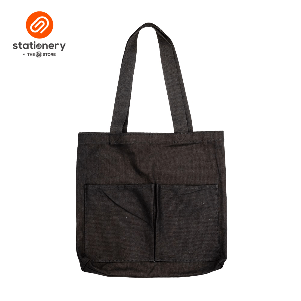 Canvas Tote Bag with 2 Side Pockets-zoom-4