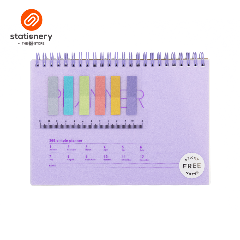 Stationery Spiral Undated Planner A5-zoom-2