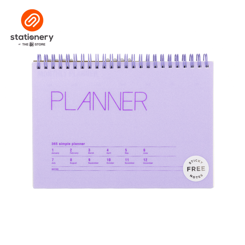 Stationery Spiral Undated Planner A5-zoom-