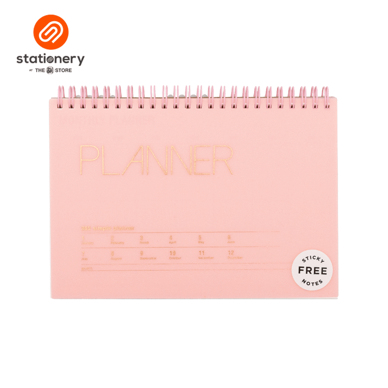 Stationery Spiral Undated Planner A5-zoom-