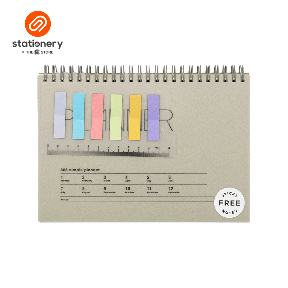 Stationery Spiral Undated Planner A5-zoom-7
