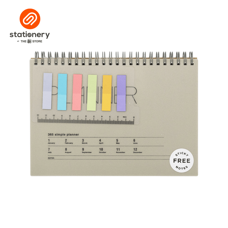 Stationery Spiral Undated Planner A5-zoom-