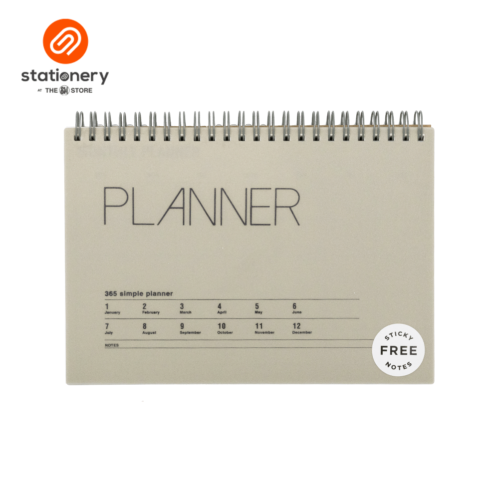 Stationery Spiral Undated Planner A5-8
