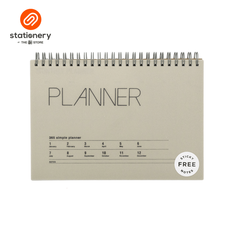 Stationery Spiral Undated Planner A5-zoom-
