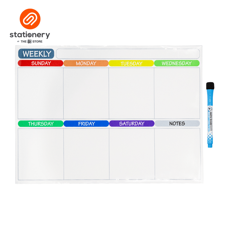 Weekly Magnetic Whiteboard Sheet A3-zoom-