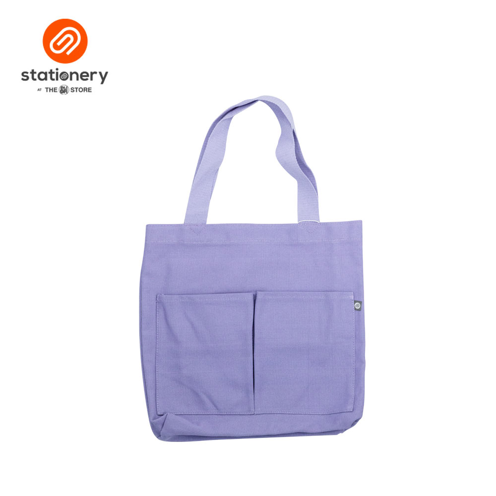 Canvas Tote Bag with 2 Side Pockets-zoom-5