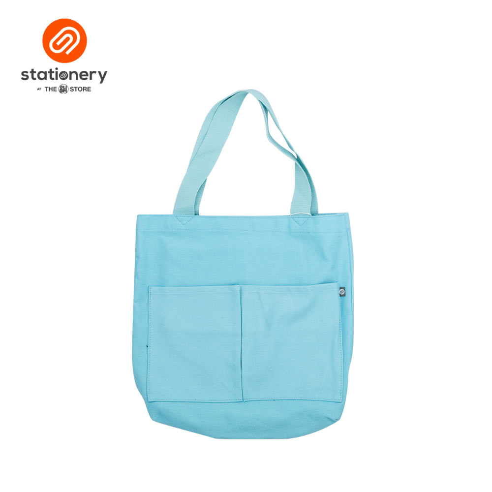 Canvas Tote Bag with 2 Side Pockets-6
