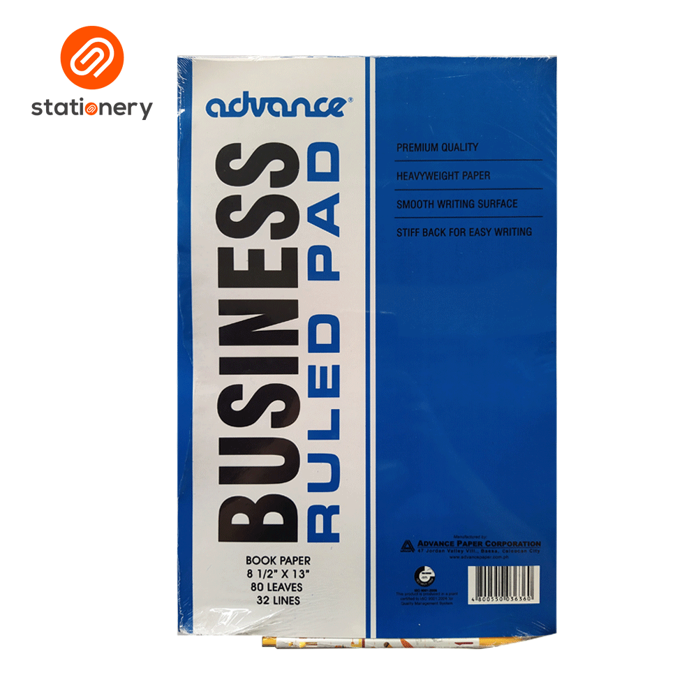 Advance Business Ruled Pad – SM Stationery