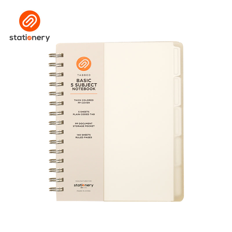 Stationery 5 Subject Notebook - Frosted-zoom-