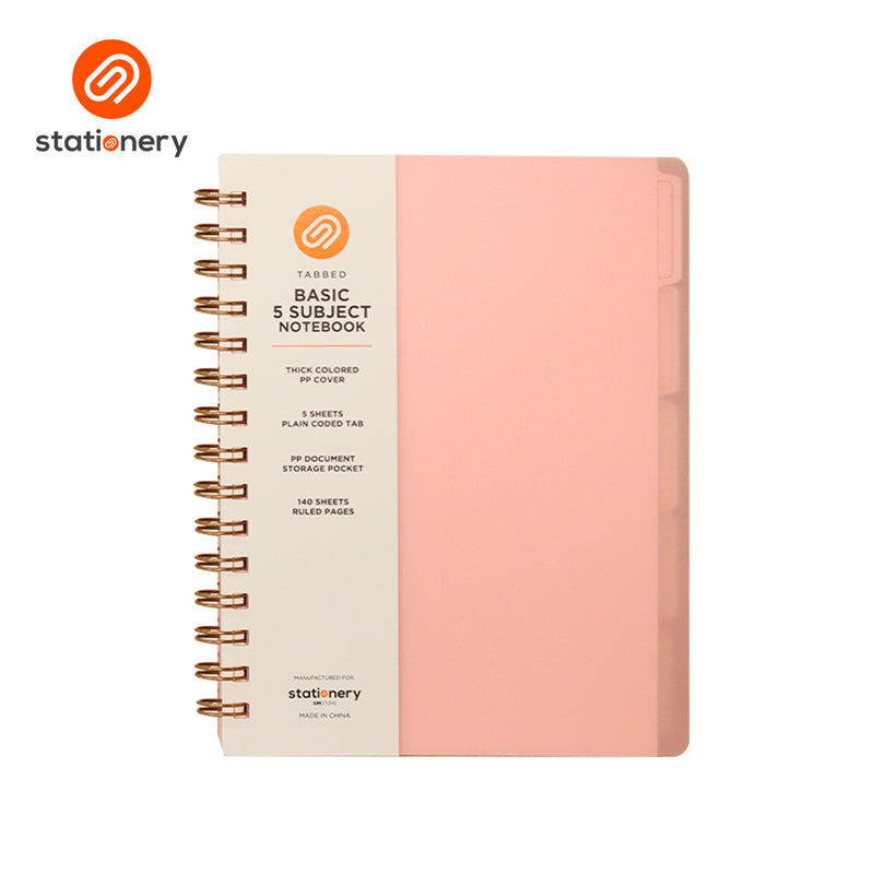 Stationery 5 Subject Notebook - Frosted-zoom-