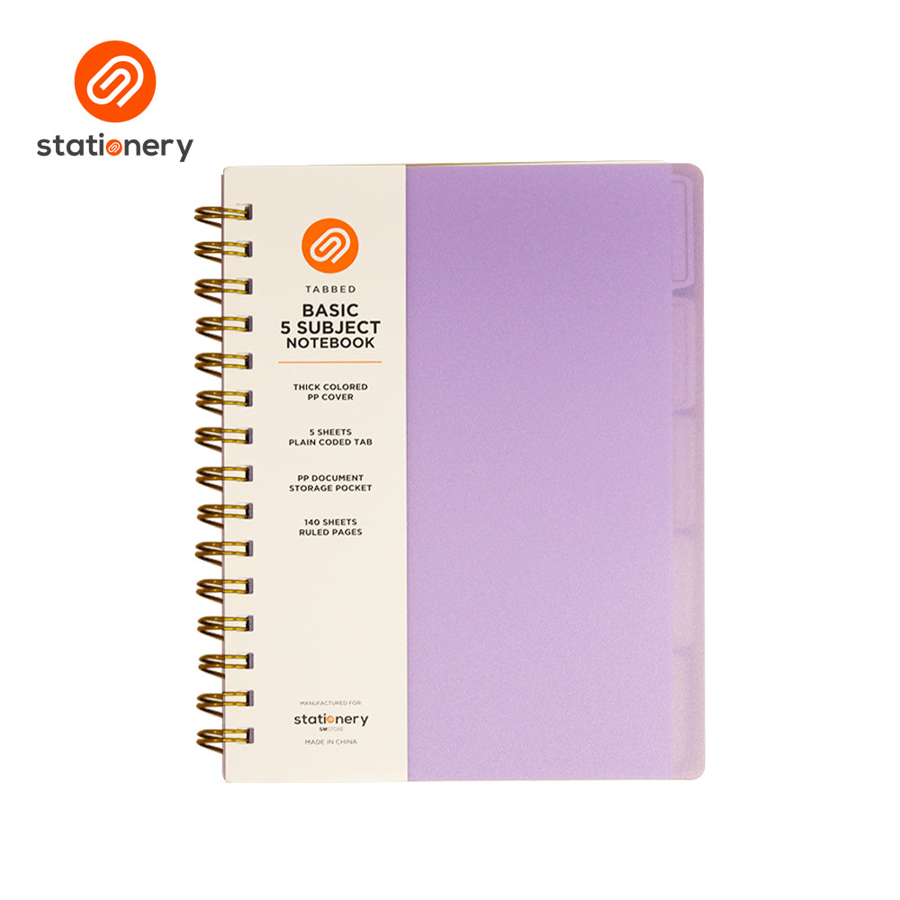 Stationery 5 Subject Notebook - Frosted-zoom-4