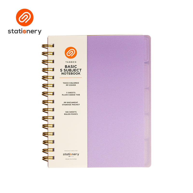 Stationery 5 Subject Notebook - Frosted-zoom-