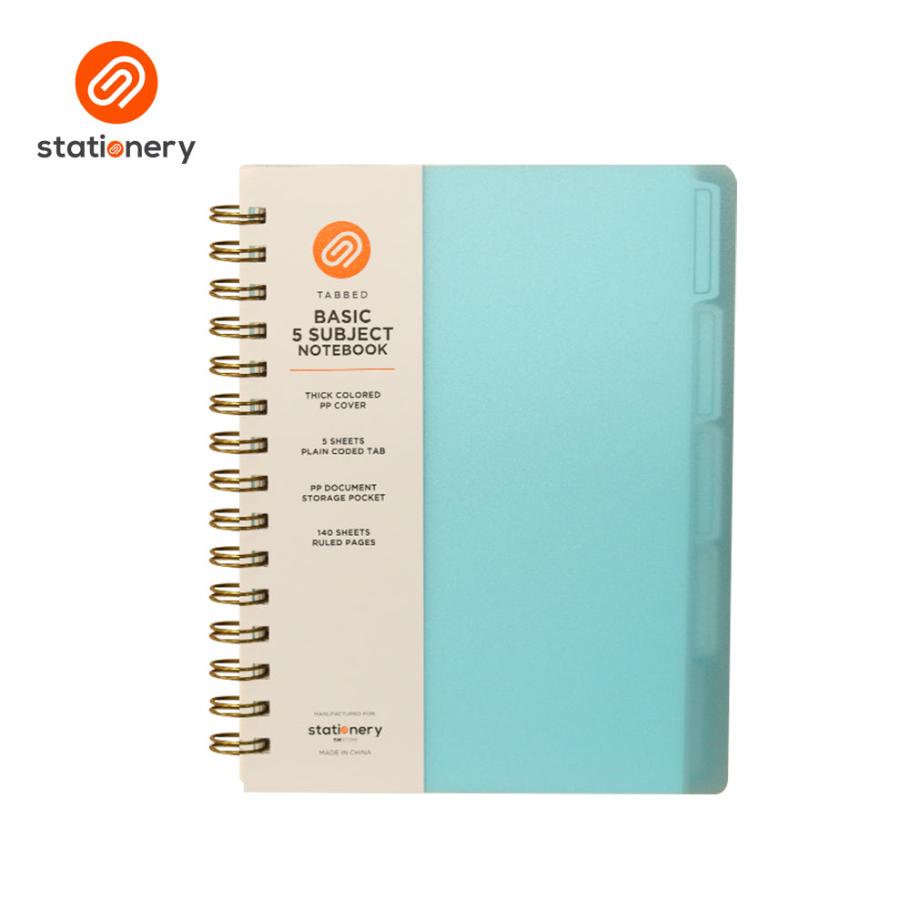 Stationery 5 Subject Notebook - Frosted-zoom-1