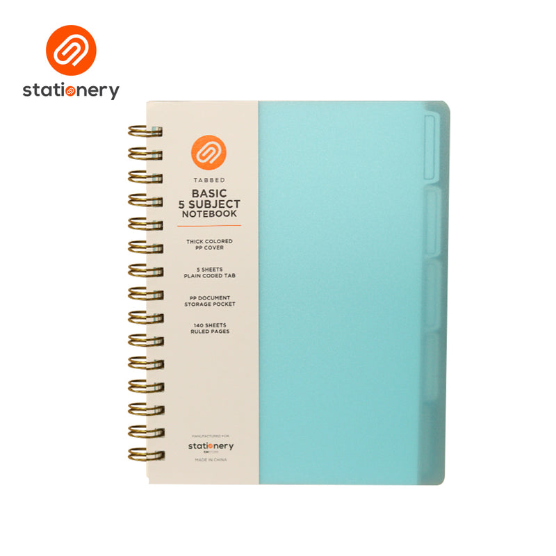 Stationery 5 Subject Notebook - Frosted-zoom-