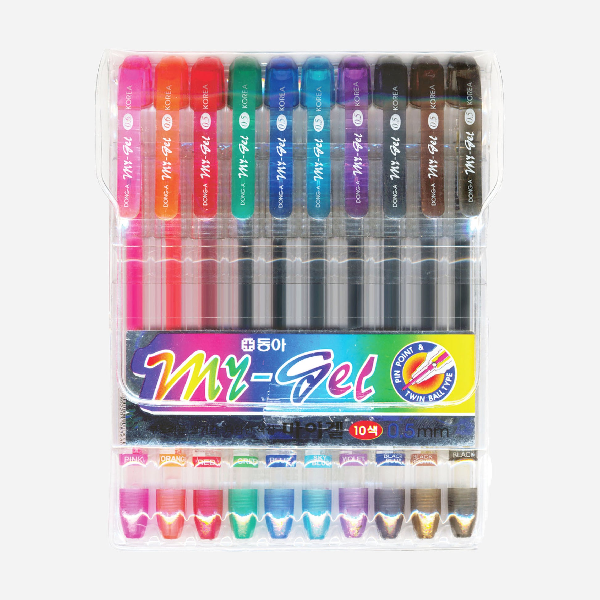 Dong A My Gel 0.5mm Gel Pen Set of 10 Multicolor-3