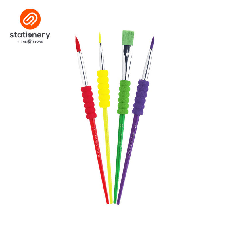 Faber Castell Soft Touch Brushes Pack of 4-zoom-