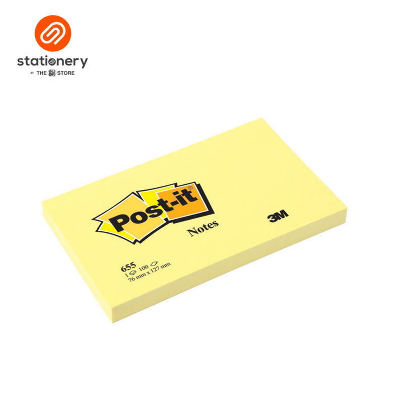 3M Post It Notes 3X5" Yellow 100 Sheets-zoom-