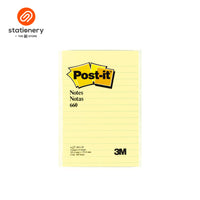 3M Post It Notes Ruled Yellow 100 Sheets