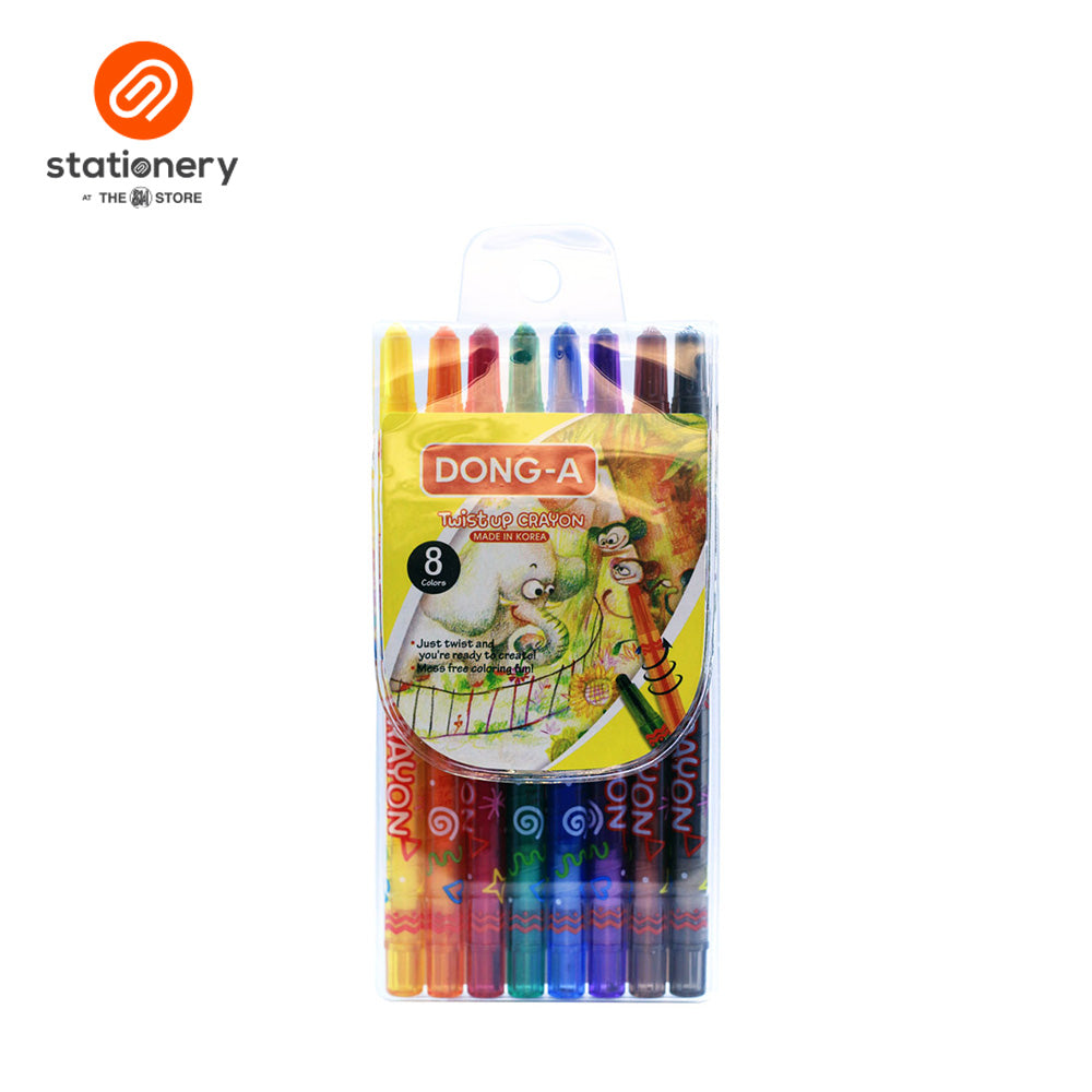 Dong A Kids Twist Up Crayons 8 Colors – SM Stationery