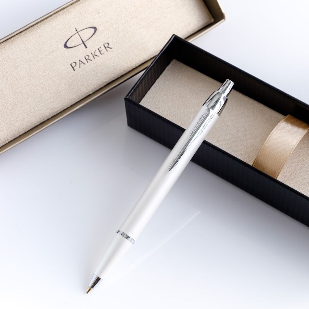 Parker IM Chrome Trim Ballpoint Pen