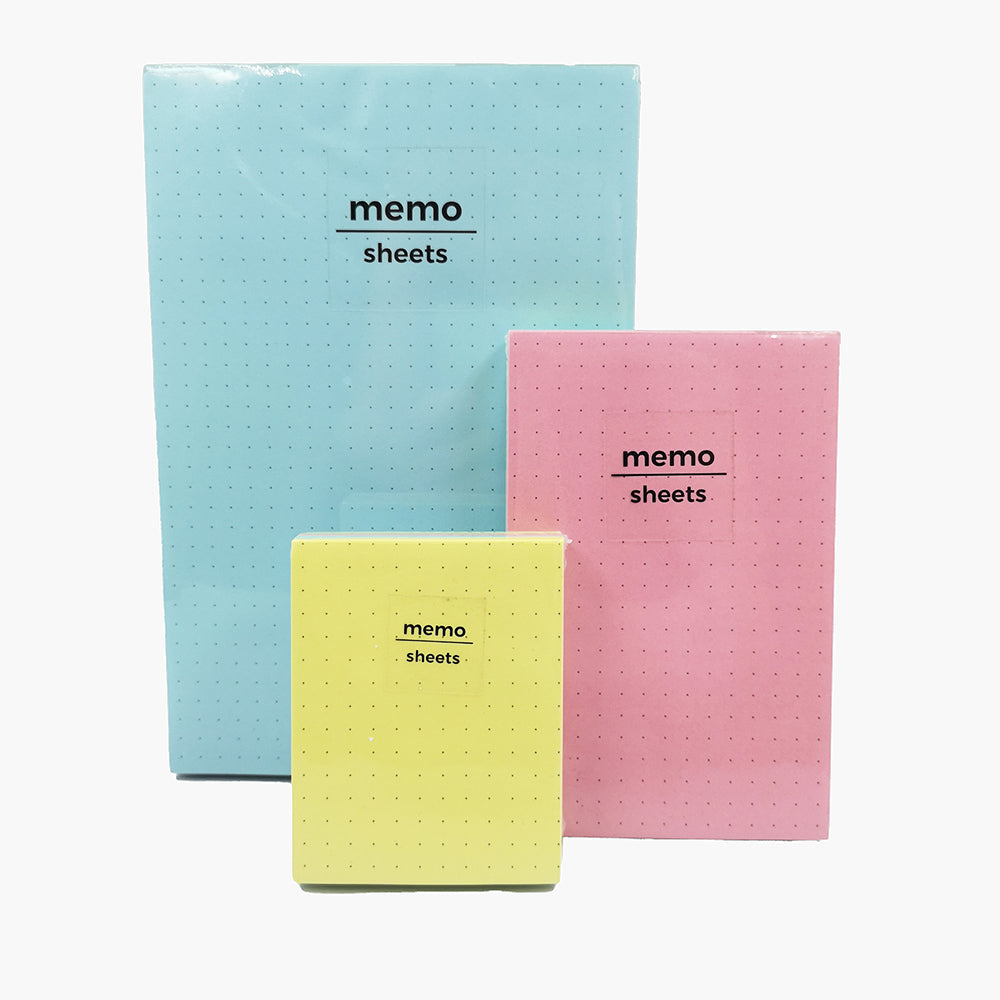 Padded Memo Pad Dotted Colored Small - 7x9cm