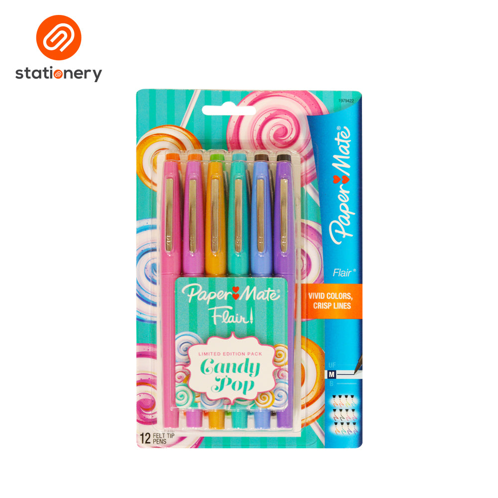 Paper Mate Flair Medium Point Candy Pop - 12 Colors-2